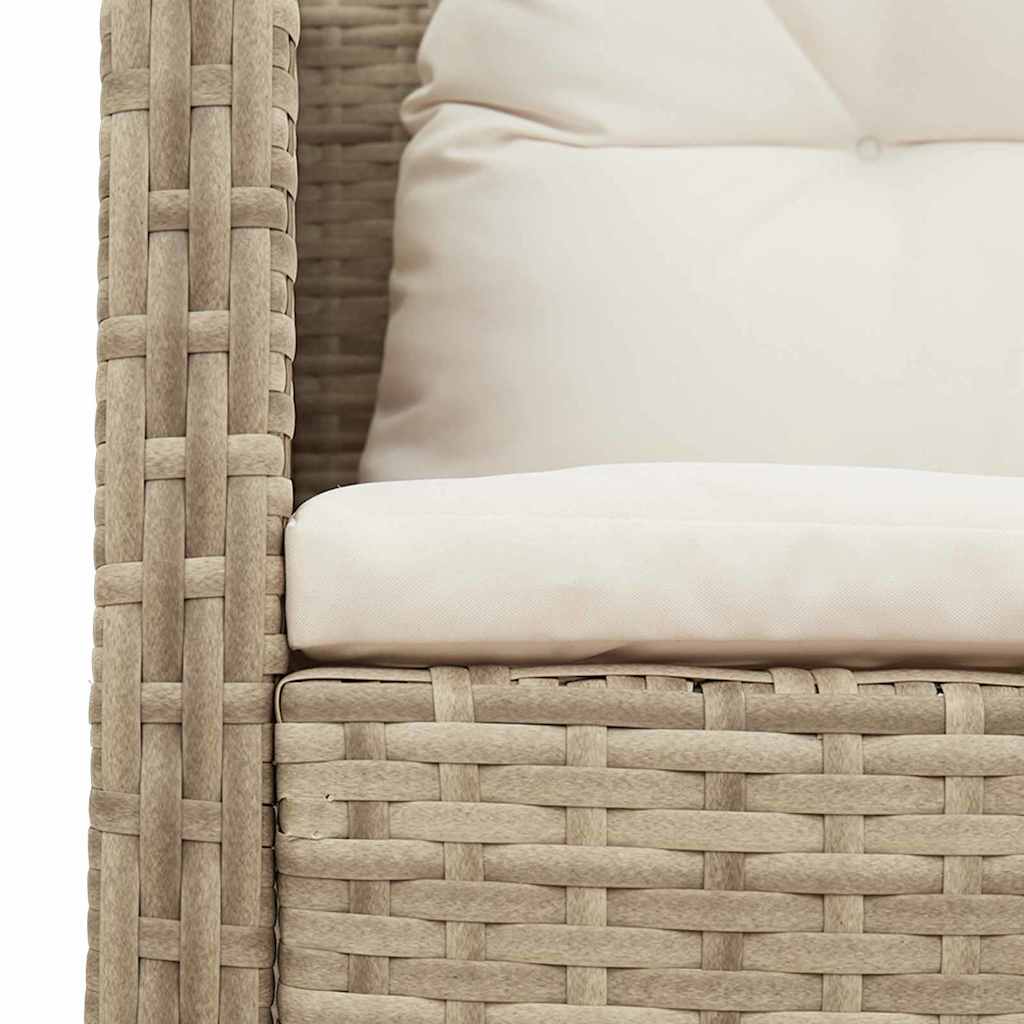 Garten-Sofa-Set 6 pcs Beige, Creme Poly-Rattan