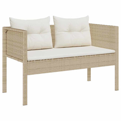 Garten-Sofa-Set 6 pcs Beige, Creme Poly-Rattan