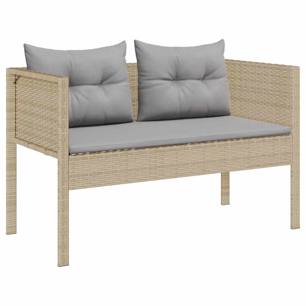 Garten-Sofa-Set 6 pcs Beige, hellgrau Poly-Rattan