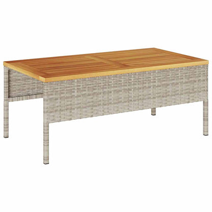 Garten-Sofa-Set 6 pcs Hellgrau, Dunkelgrau Poly-Rattan