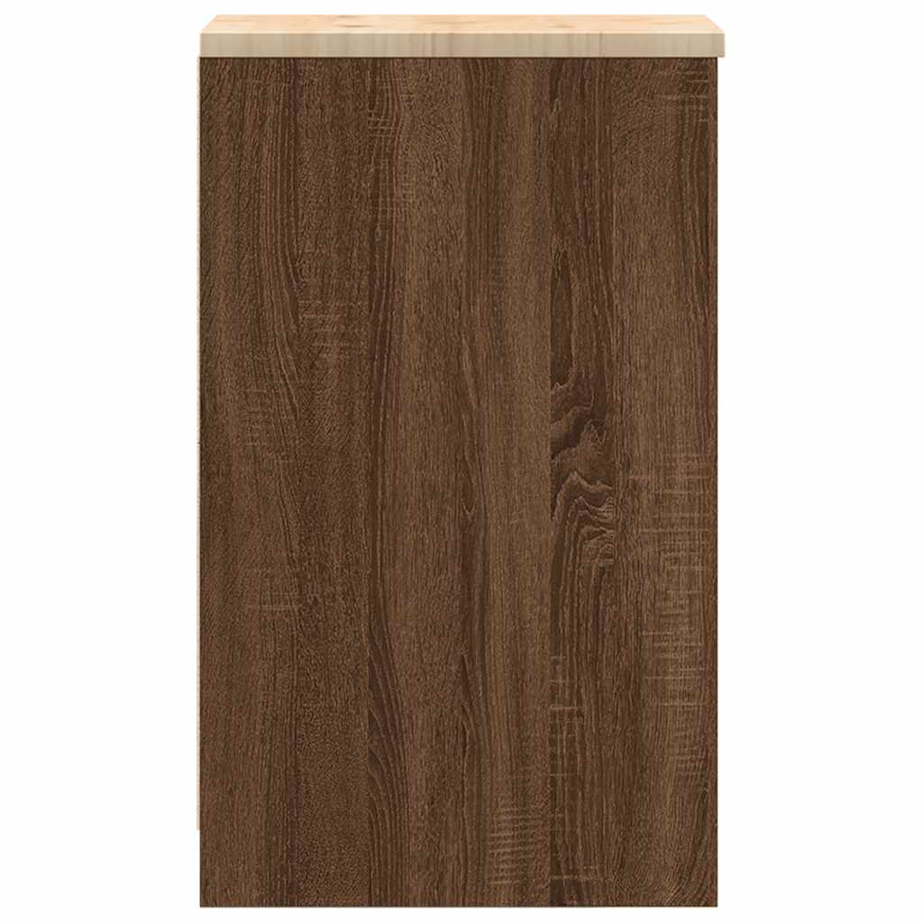 Garagen-Aufbewahrungsschrank 30x51x85 cm Massivholz Kiefer