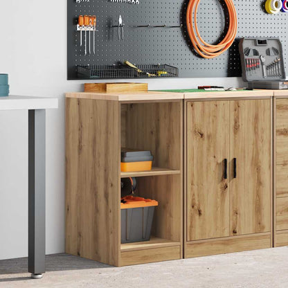 Garagen-Aufbewahrungsschrank Artisan-Eiche Massivholz Kiefer