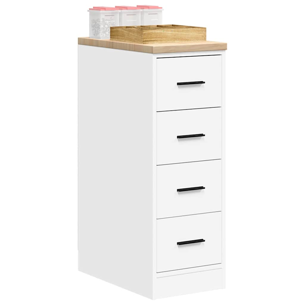 Garagen-Aufbewahrungsschrank Weiß 30x51x85 cm Massivholz Kiefer