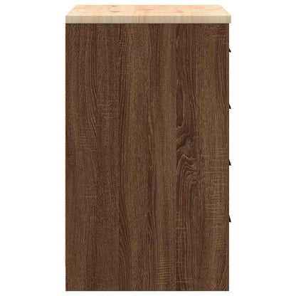 Garagen-Aufbewahrungsschrank 60x51x85 cm Massivholz Kiefer