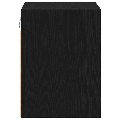 Garagen-Wandschrank Schwarz Holzwerkstoff