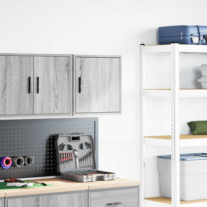Garagen-Wandschrank Grau Sonoma Holzwerkstoff