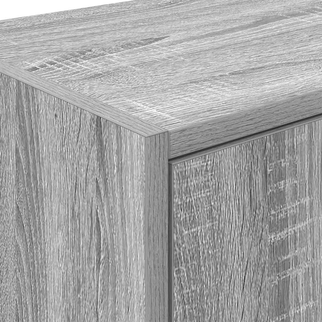 Garagen-Wandschrank Grau Sonoma Holzwerkstoff