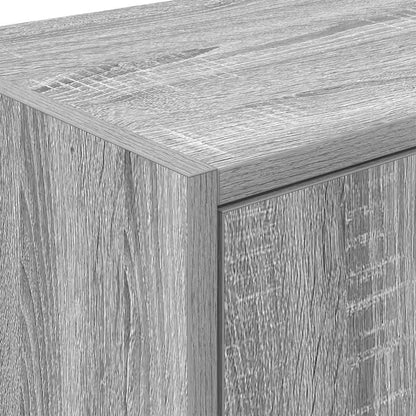 Garagen-Wandschrank Grau Sonoma Holzwerkstoff