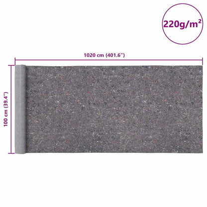 Rutschfestes Malervlies 10 m 220 g/m² Grau
