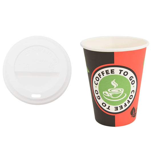 Pappbecher mit Deckeln 1000 Stk. 4oz 100ml