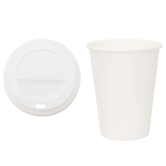 Pappbecher mit Deckeln 1000 Stk. 12oz 300ml