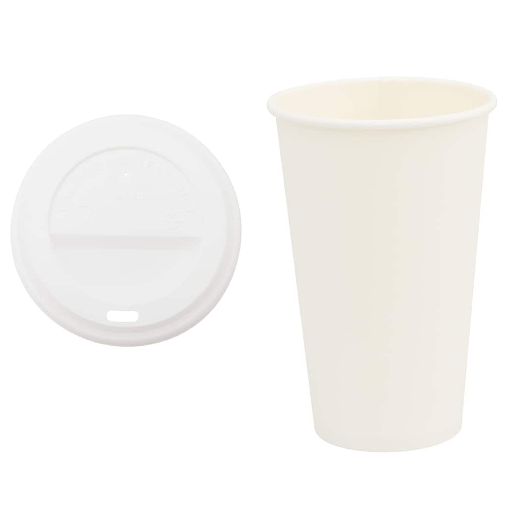 Pappbecher mit Deckeln 1000 Stk. 16oz 400ml