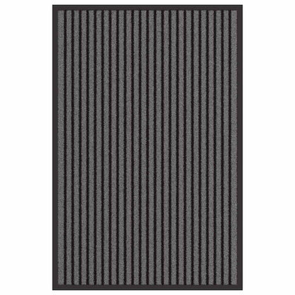 Fußmatte Schwarz und Grau 60 x 90 cm Polypropylen und PVC