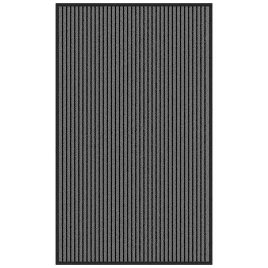 Fußmatte Streifen Schwarz und Grau 90x150 cm