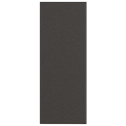 Fußmatte Streifen Schwarz und Grau 115x300 cm