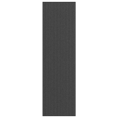 Fußmatte Streifen Schwarz und Grau 115x400 cm