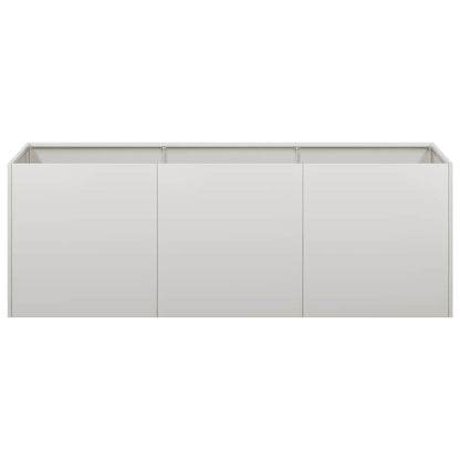 Pflanzkübel 120x40x40 cm Edelstahl
