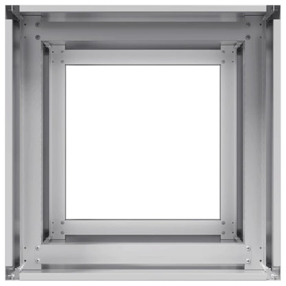 Pflanzkübel 40x40x80 cm Verzinkter Stahl