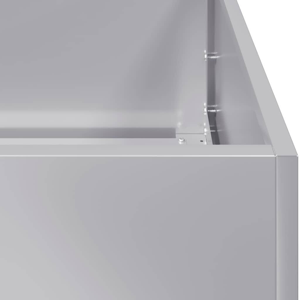 Pflanzkübel 40x40x80 cm Verzinkter Stahl