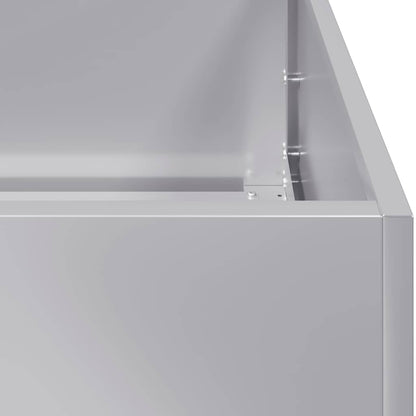 Pflanzkübel 40x40x80 cm Verzinkter Stahl