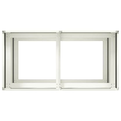 Pflanzkübel Weiß 80x40x80 cm Kaltgewalzter Stahl