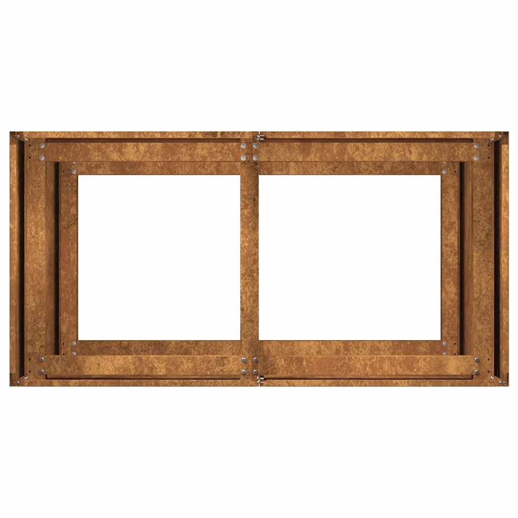 Pflanzkübel Rostig 80x40x80 cm Wetterfester Stahl