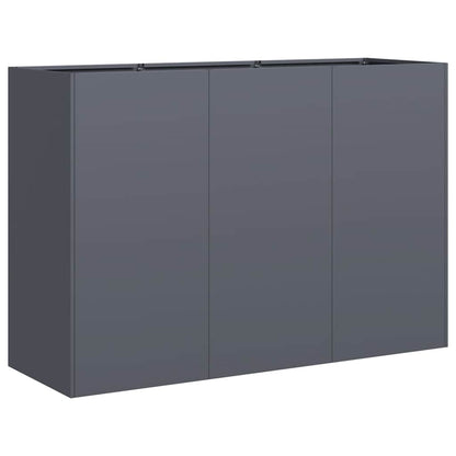 Pflanzkübel Anthrazit 120x40x80 cm Kaltgewalzter Stahl