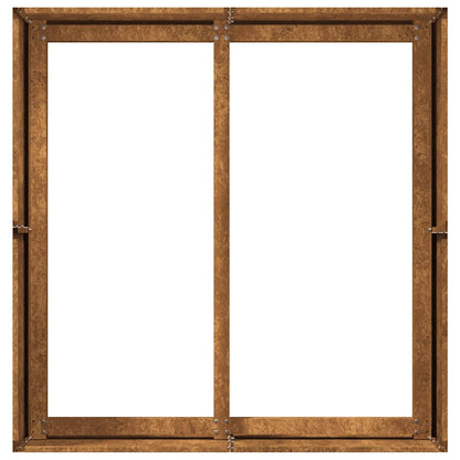 Pflanzkübel Rostig 80x80x40 cm Wetterfester Stahl