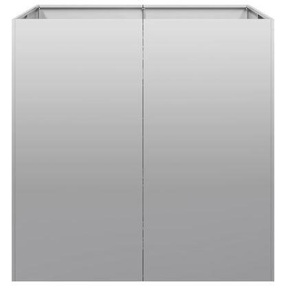 Pflanzkübel 80x80x80 cm Verzinkter Stahl