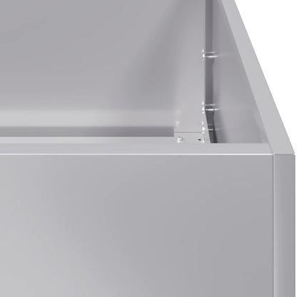 Pflanzkübel 120x80x80 cm Verzinkter Stahl
