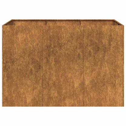 Pflanzkübel Rostig 120x80x80 cm Wetterfester Stahl