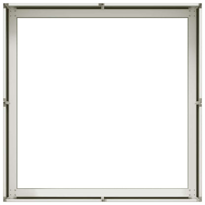 Pflanzkübel Weiß 80x80x30 cm Stahl