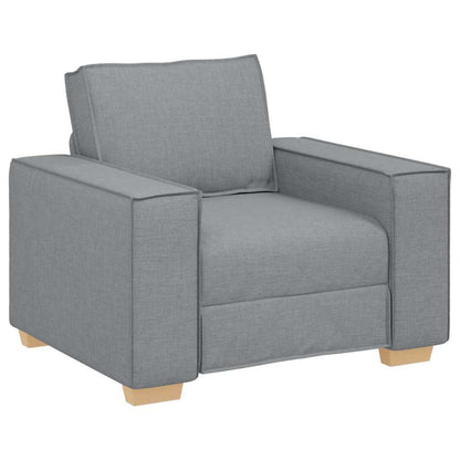 Sofa Set mit Kissen 3 pcs Grau 220 x 78 x 84 cm Stoff
