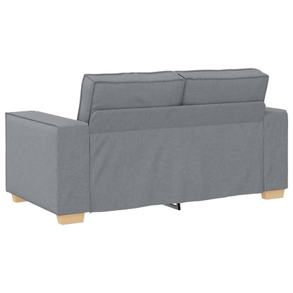 Sofa 3 pcs Hellgrau Stoff