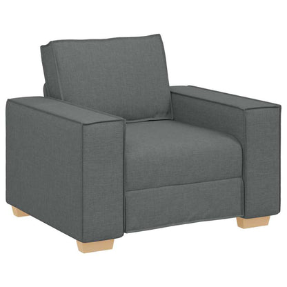 Sofa Set mit Kissen 3 pcs Grau 220 x 78 x 84 cm Stoff