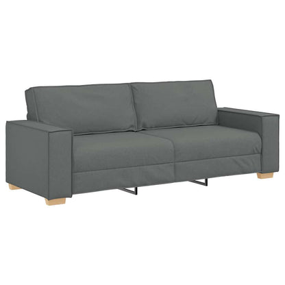 Sofa Set mit Kissen 3 pcs Grau 220 x 78 x 84 cm Stoff