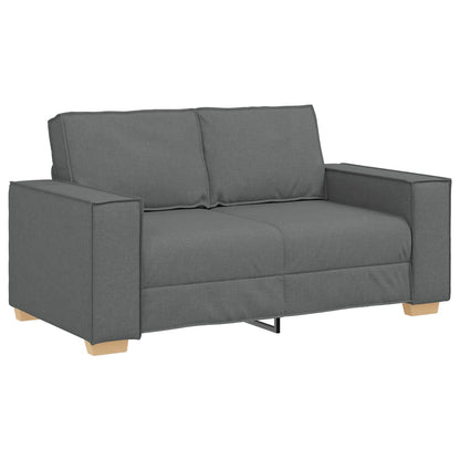 Sofa 3 pcs Dunkelgrau Stoff