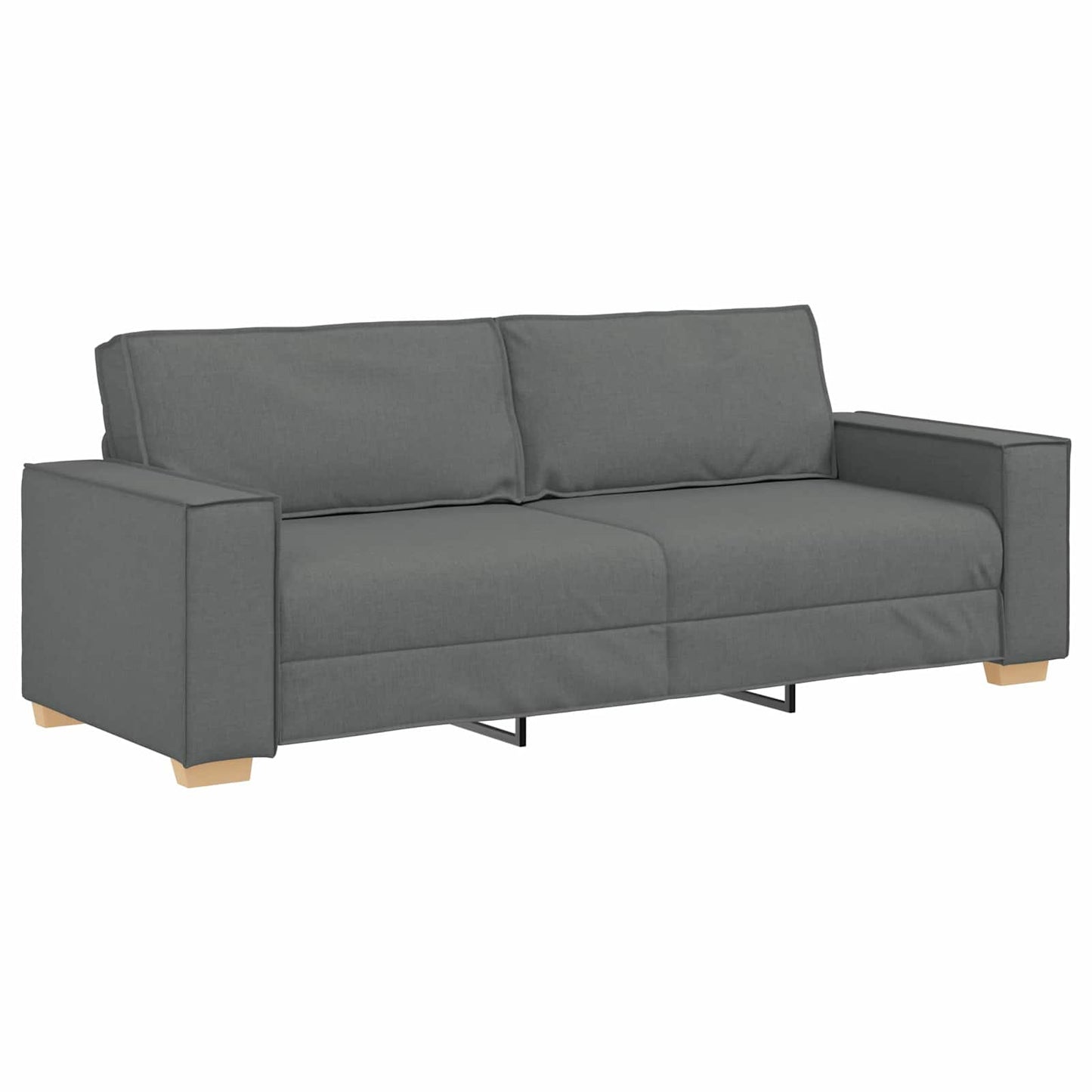 Sofa 3 pcs Dunkelgrau Stoff
