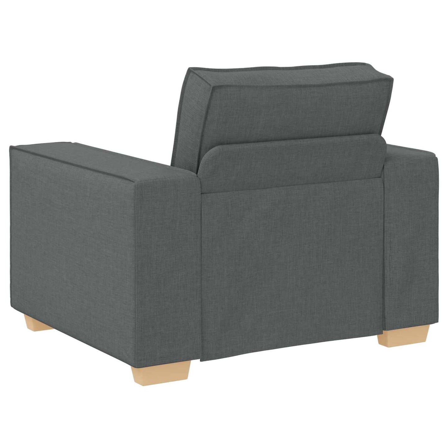 Sofa 3 pcs Dunkelgrau Stoff
