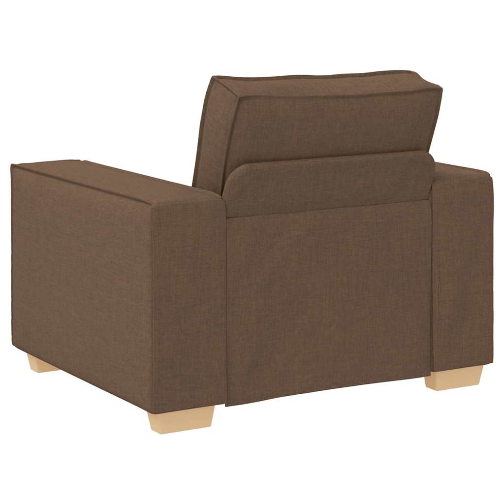 Sofa Set mit Kissen 3 pcs Braun 220 x 78 x 84 cm Stoff