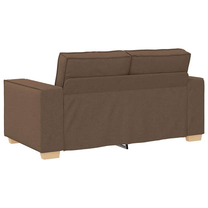 Sofa Set mit Kissen 3 pcs Braun 220 x 78 x 84 cm Stoff