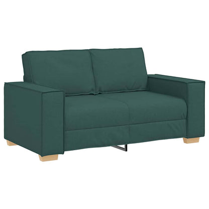 Sofa Set mit Kissen 3 pcs Dunkelgrün 220 x 78 x 84 cm Stoff