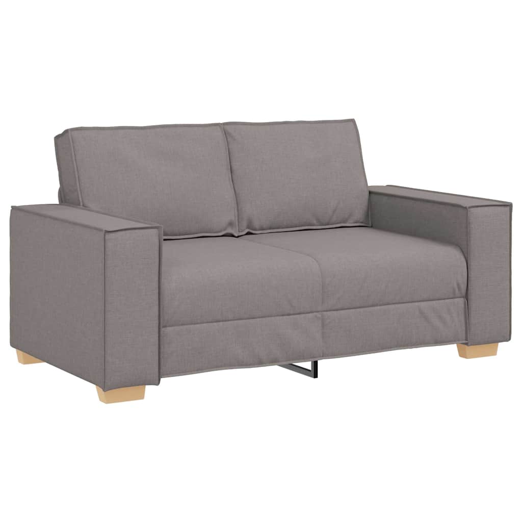 Sofa Set mit Kissen 3 pcs Taupe 220 x 78 x 84 cm Stoff