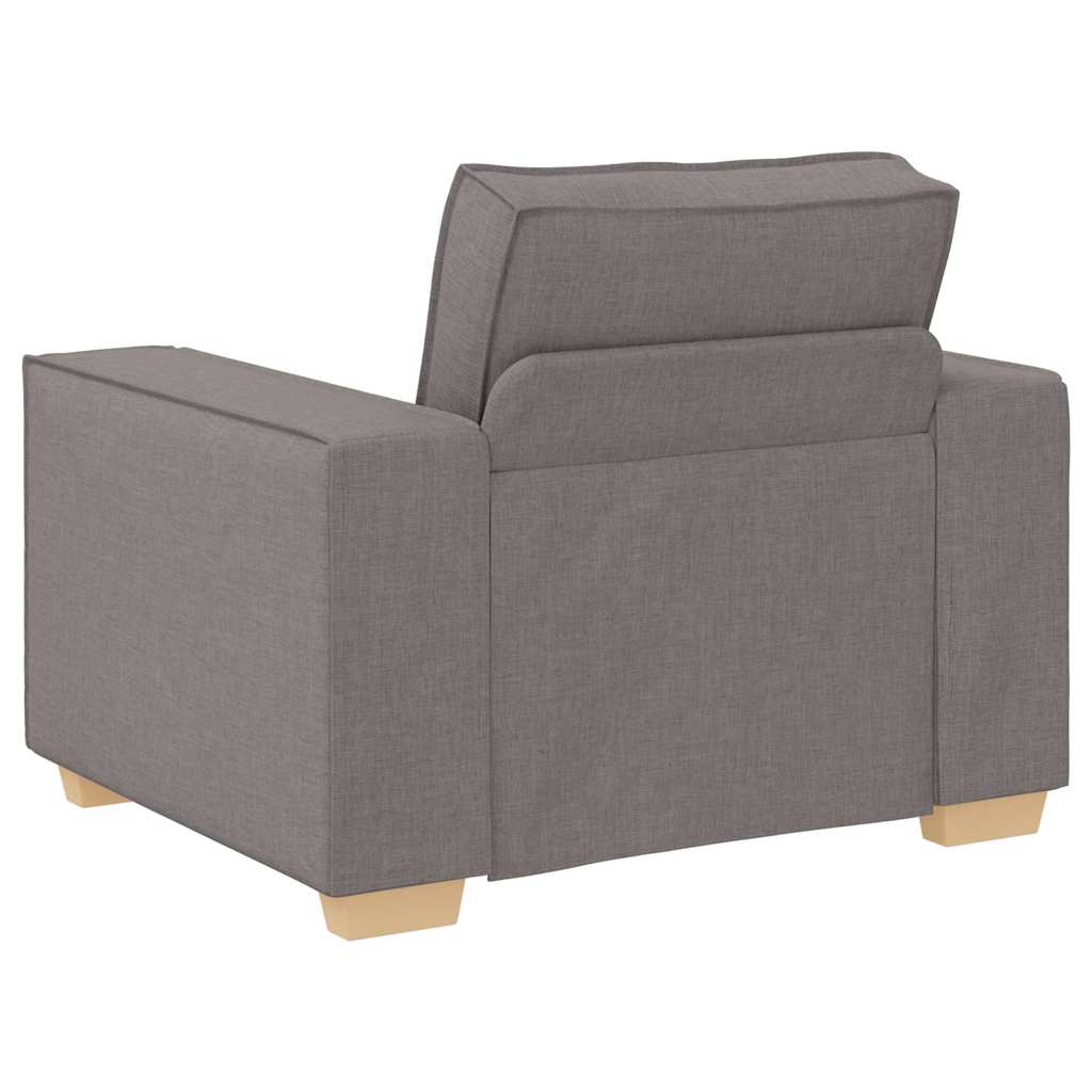 Sofa Set mit Kissen 3 pcs Taupe 220 x 78 x 84 cm Stoff