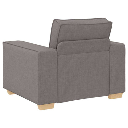 Sofa Set mit Kissen 3 pcs Taupe 220 x 78 x 84 cm Stoff