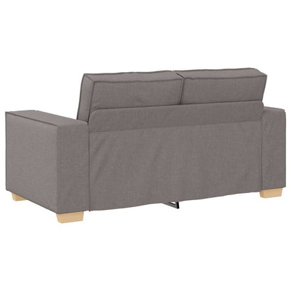 Sofa Set mit Kissen 3 pcs Taupe 220 x 78 x 84 cm Stoff