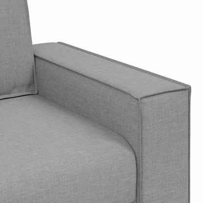Sofa Set mit Kissen 3 pcs Grau 220 x 78 x 84 cm Stoff