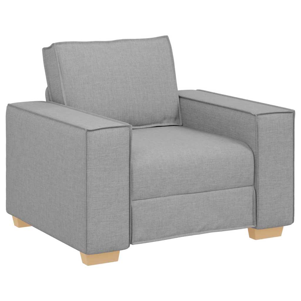 Sofa Set mit Kissen 3 pcs Grau 220 x 78 x 84 cm Stoff
