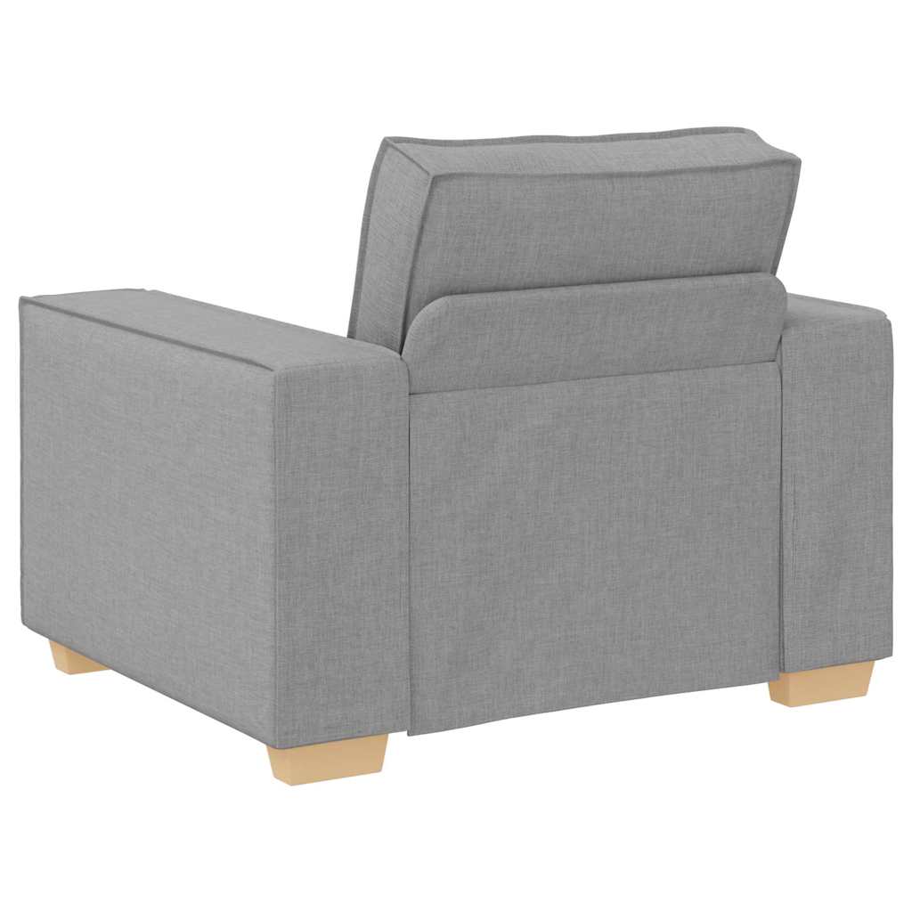 Sofa Set mit Kissen 3 pcs Grau 220 x 78 x 84 cm Stoff
