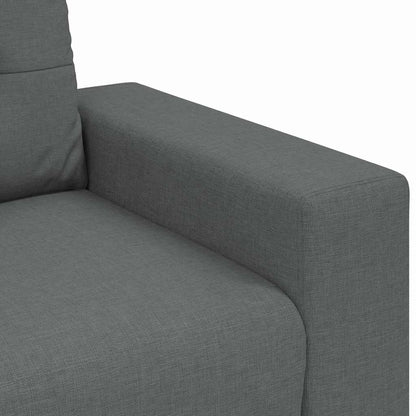 Sofa Set mit Kissen mit Kissen 3 pcs Grau Stoff